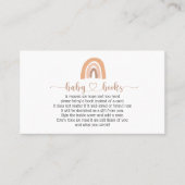 Carte de Baby shower Boho Rainbow Pink Book (Devant)