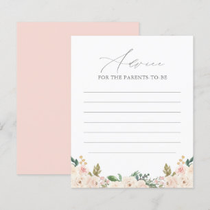 Carte de Baby shower Citrouille Floral Greenery