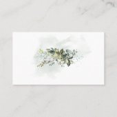 Carte de Baby shower de billet de loterie forestiè (Dos)