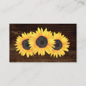 Carte de Baby shower de caleçon de tournesol rusti (Dos)