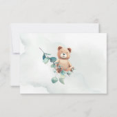 Carte de Baby shower de carafe de couches (Dos)