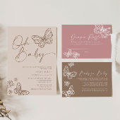 Carte de Baby shower de carafe de couches