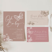 Carte de Baby shower de carafe de couches