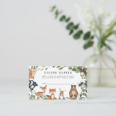 Carte de Baby shower de carafe de couches pour ani (Debout devant)