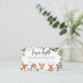 Carte de Baby shower de carafe de couches pour ani (Debout devant)