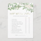 Carte de Baby shower de contes floraux pour vieill (Devant)