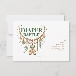 Carte de Baby shower de couches Lucky Charm