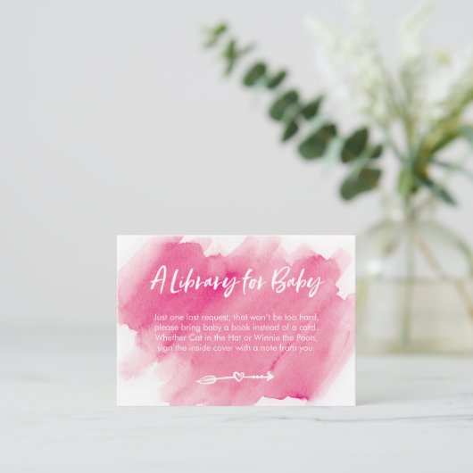 Carte de Baby shower de demande de réservation d'a (Debout devant)