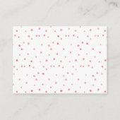 Carte de Baby shower de demande de réservation d'a (Dos)