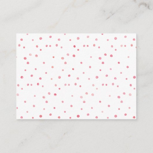 Carte de Baby shower de demande de réservation d'a (Dos)