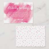 Carte de Baby shower de demande de réservation d'a (Devant / Derrière)