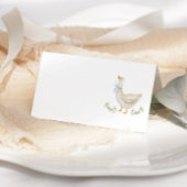 Carte de Baby shower de la Bow bleu oie