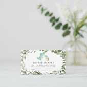 Carte de Baby shower de la couche de Dinosaure pou (Debout devant)