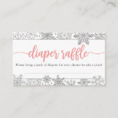 Carte de Baby shower de la couche de neige de l'hi (Devant)