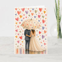 Carte de Baby Shower de Mariage | Romantique sous
