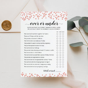 Carte de Baby shower de partie modifiable sur ou s