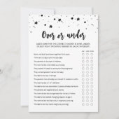 Carte de Baby shower de partie supérieure ou infér (Devant)