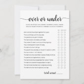 Carte de Baby shower de partie supérieure ou infér (Devant)