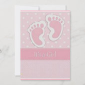carte de baby shower d'empreintes (Devant)