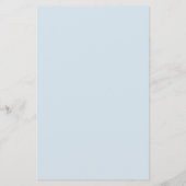 Carte de Baby shower Dusty Blue Florals (Dos)