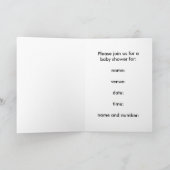 Carte de baby shower - fée d'Afro-américain (Intérieur)