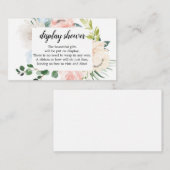 Carte de Baby shower Fleur Jolie Floral Display (Devant / Derrière)