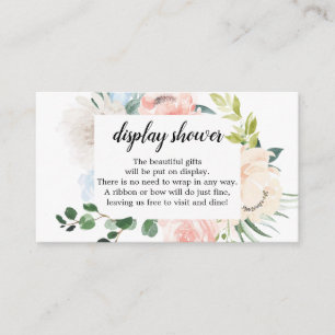 Carte de Baby shower Fleur Jolie Floral Display