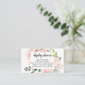 Carte de Baby shower Fleur Jolie Floral Display (Debout devant)