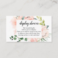Carte de Baby shower Fleur Jolie Floral Display