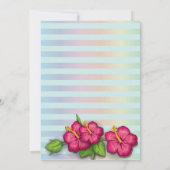 Carte de Baby shower floral Aloha Tropical Baby (Dos)