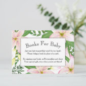 Carte de Baby shower Floral Rose Lily (Debout devant)