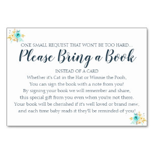 Carte de Baby shower Floral Turquoise Gold