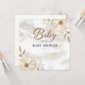 Carte de Baby Shower Imprimable (Devant/Arrière en situation)