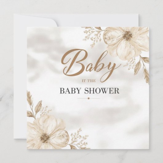 Carte de Baby Shower Imprimable (Devant)