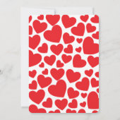 Carte de Baby shower Little Sweetheart Red Hearts (Dos)