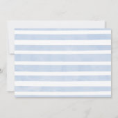 Carte de Baby shower Merci Baby Blue Elephant (Dos)