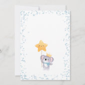 Carte de Baby shower Merci bleu Boy Koala Bear (Dos)
