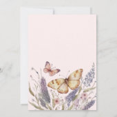 Carte de Baby shower papillon maman ou papa (Dos)