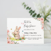 Carte de Baby Shower Pastel (Debout devant)