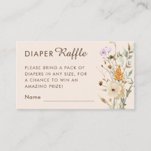 Carte de Baby shower petit Fleur sauvage au  de co