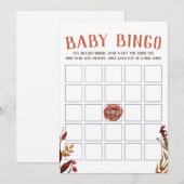 Carte de Baby shower Rustique d'automne (Devant / Derrière)