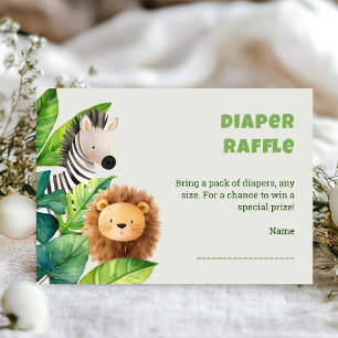 Carte de baby shower Safari animal watercolor