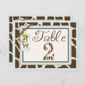 Carte de Baby shower Safari Monkey Poster de anima (Devant / Derrière)