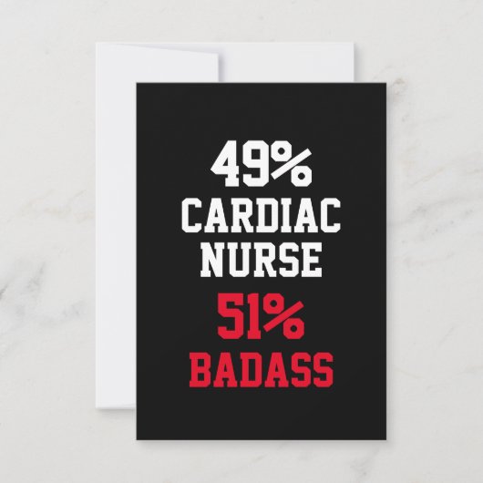 Carte de Badass d'infirmière cardiaque (Devant)