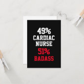 Carte de Badass d'infirmière cardiaque (Devant/Arrière en situation)