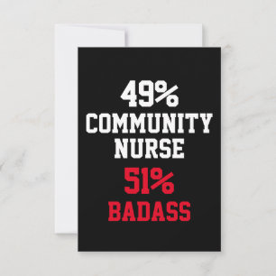 Carte de Badass d'infirmière communautaire