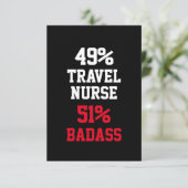 Carte de Badass d'infirmière itinérante (Debout devant)