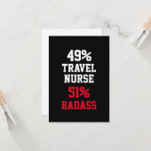 Carte de Badass d'infirmière itinérante (Devant/Arrière en situation)