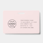 Carte de Badge | Badges d'Identification Personnal (Arrière)