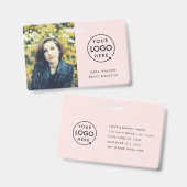 Carte de Badge | Badges d'Identification Personnal (Avant & arrière)